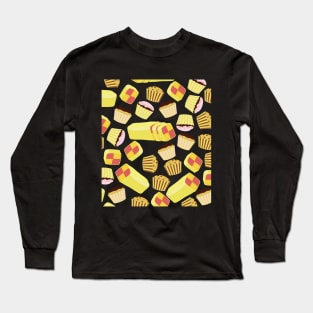 Cute cartoon cake pattern Long Sleeve T-Shirt